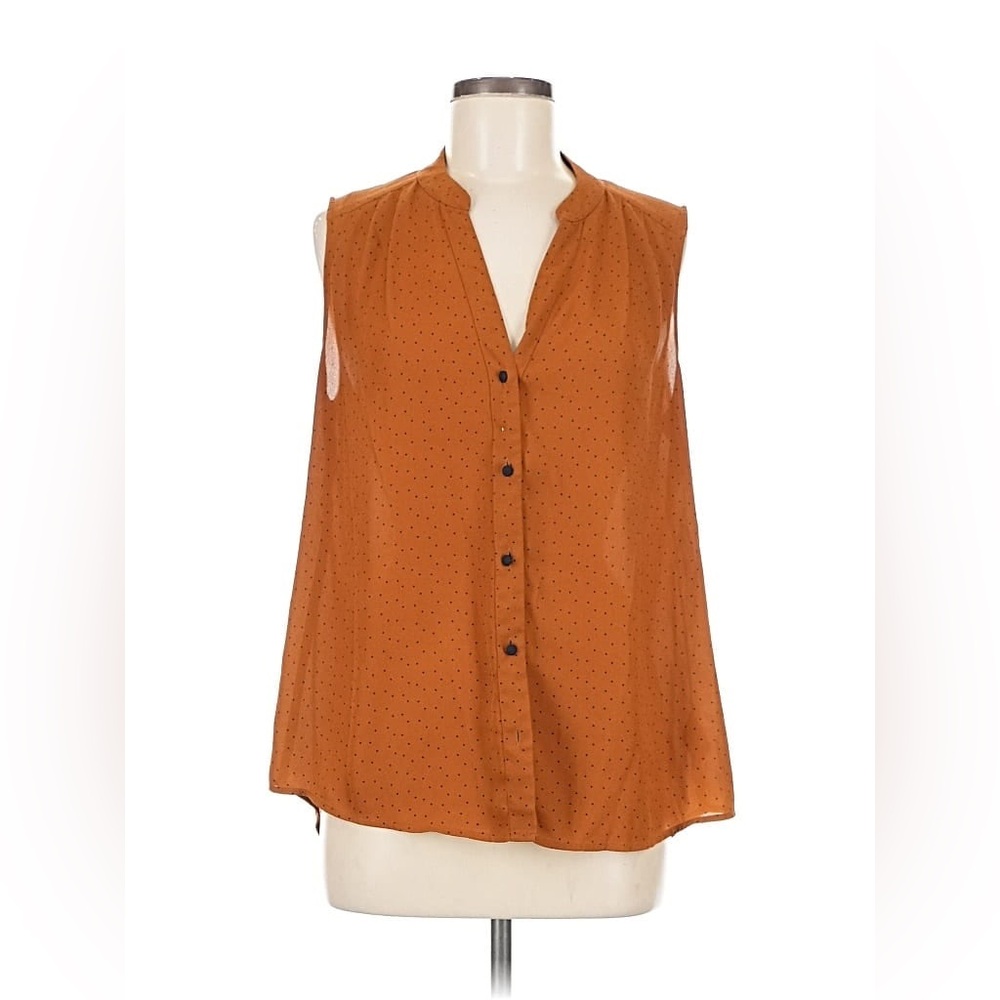 CAbi Women's Sleeveless Blouse - Rust Orange
